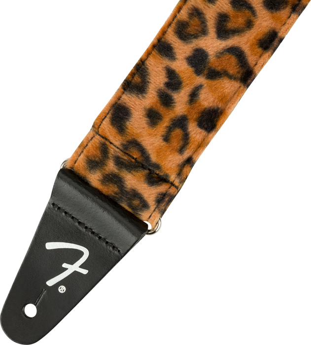 Fender Wild Animal Print Strap, Leopard, 2"