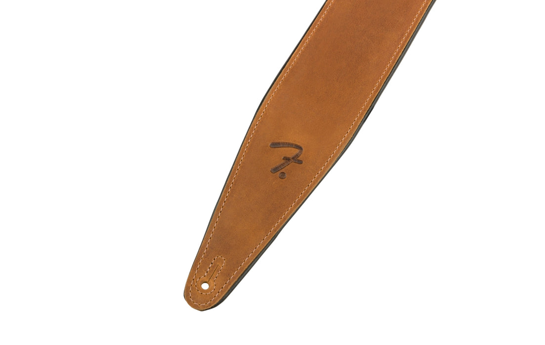 Fender Right Height Leather Strap, Cognac, 2.5"