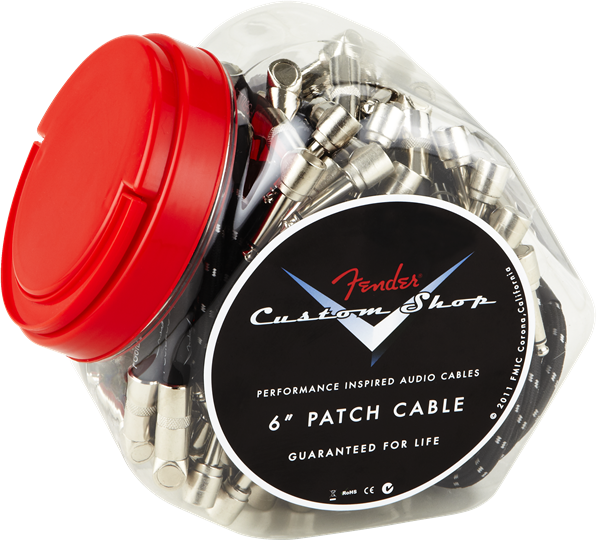 Fender 6'' Patch Cable 1/4 Black Tweed