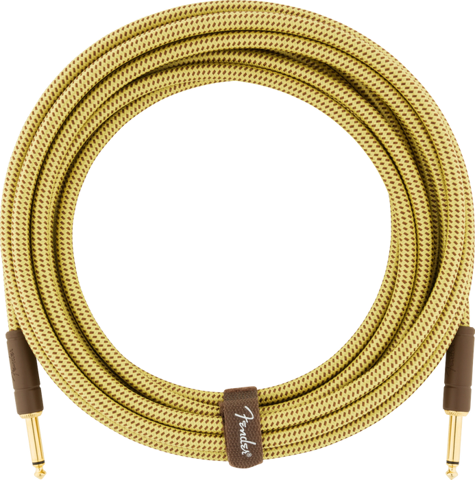 Fender Deluxe Series Instrument Cable, Straight/Straight, 18.6' - Tweed