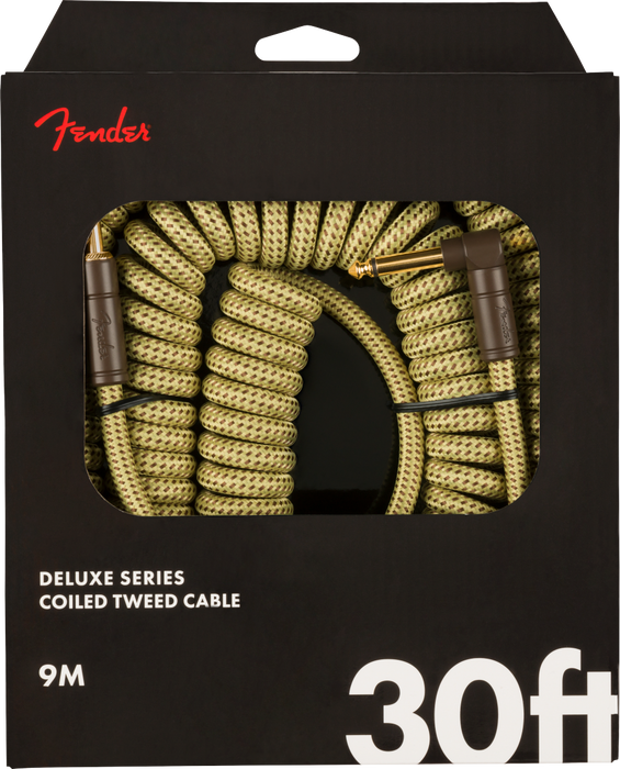 Fender Deluxe Coil Cable, 30' - Tweed