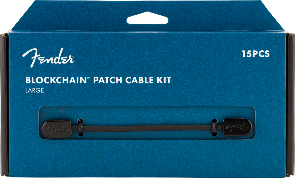 Fender Fender Blockchain Patch Cable Kit, Black, Large