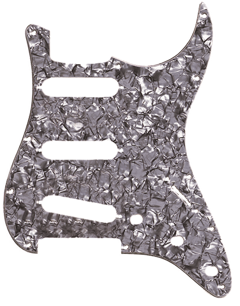 Fender 4-Ply Pickguard, Stratocaster S/S/S, 11-Hole Mount - Black