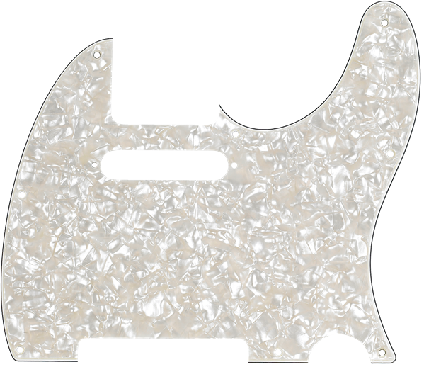 Fender Pickguard, Telecaster, 8-Hole Mount, Aged White Pearl, 4-Ply