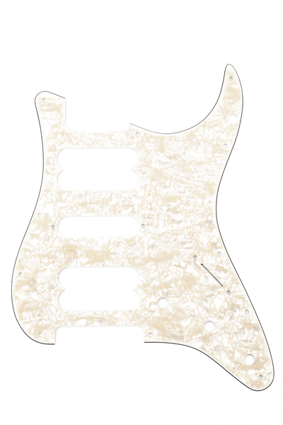 Fender Pickguard, Stratocaster H/S/H, 11-Hole Mount, Aged White Pearl, 4-Ply