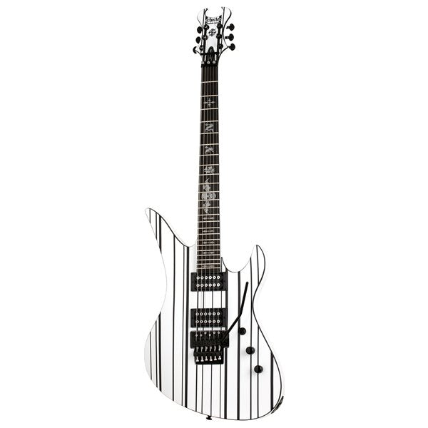 Schecter Synyster Standard - Gloss White with Black Pinstripes