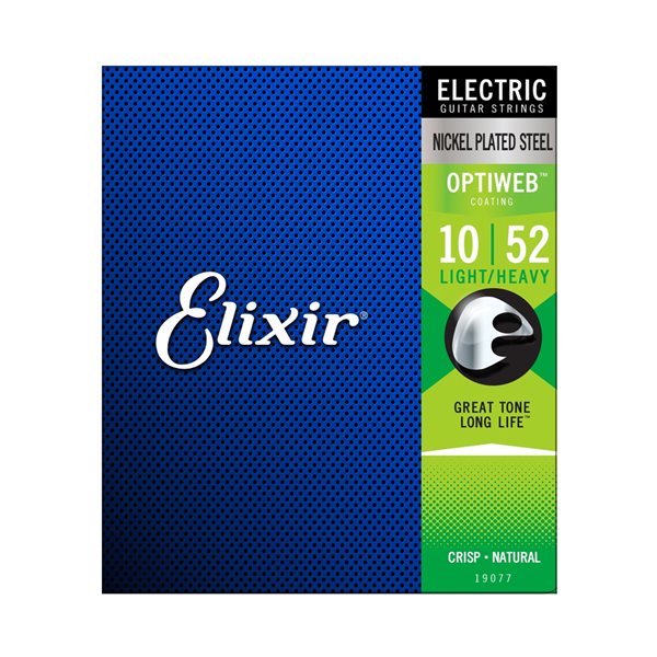 Elixir Electric Guitar Strings Optiweb Light-Heavy 10-52