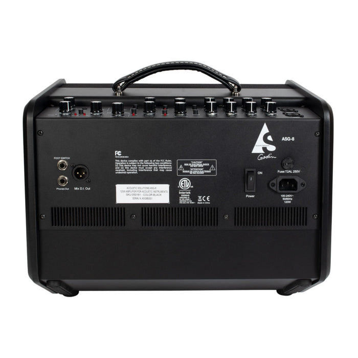 Godin Acoustic Solutions ASG-8 120W Acoustic Guitar Amplifier - Black