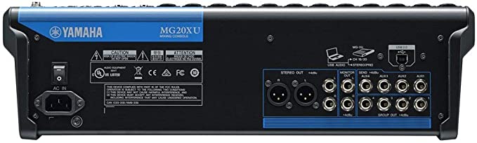 Yamaha MG20XU 20-Channel Mixer, 6-bus,24 SPX effects, USB