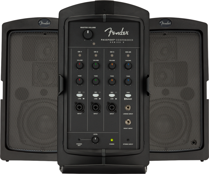 Fender Passport Conference Portable 4-Channel PA System - Black