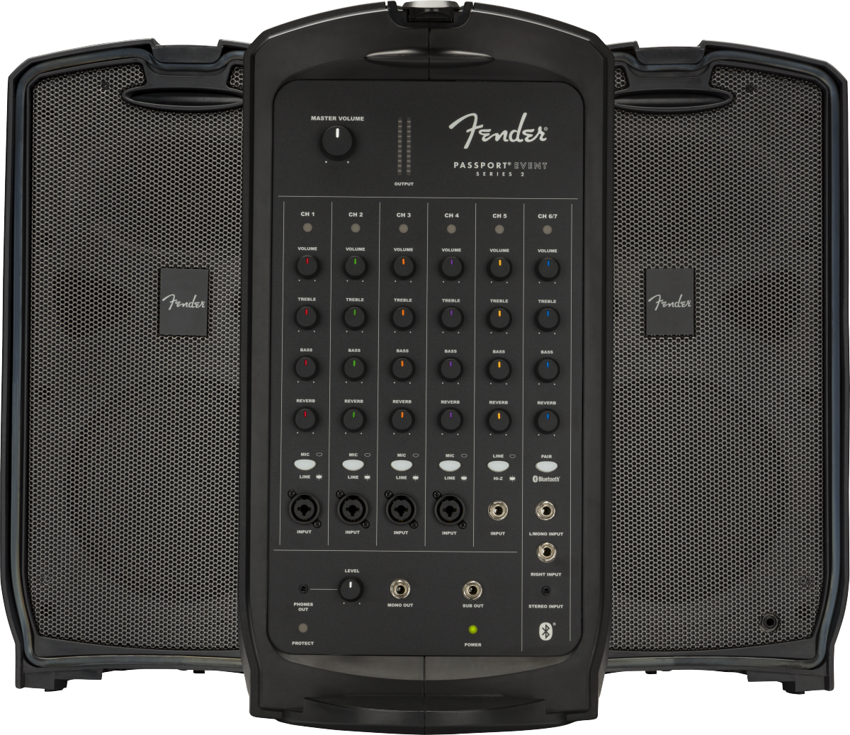 Fender Passport Event Portable 7-Channel PA System - Black for