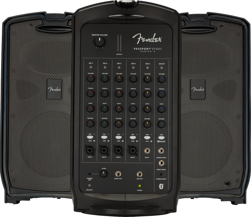 Fender Passport Event Portable 7-Channel PA System - Black