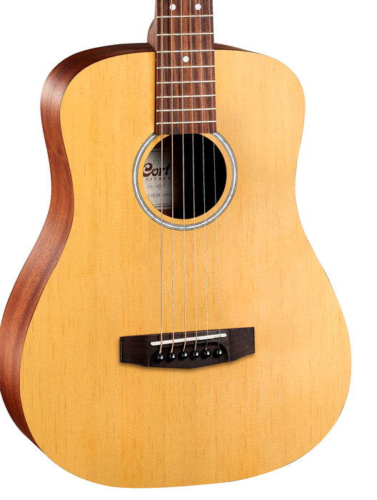 Cort Acoustic Guitar Mini w/Gig Bag - Open Pore Natural