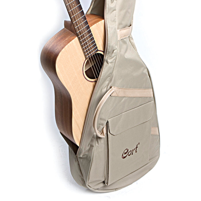 Cort Acoustic Guitar Mini w/Gig Bag - Open Pore Mahogany