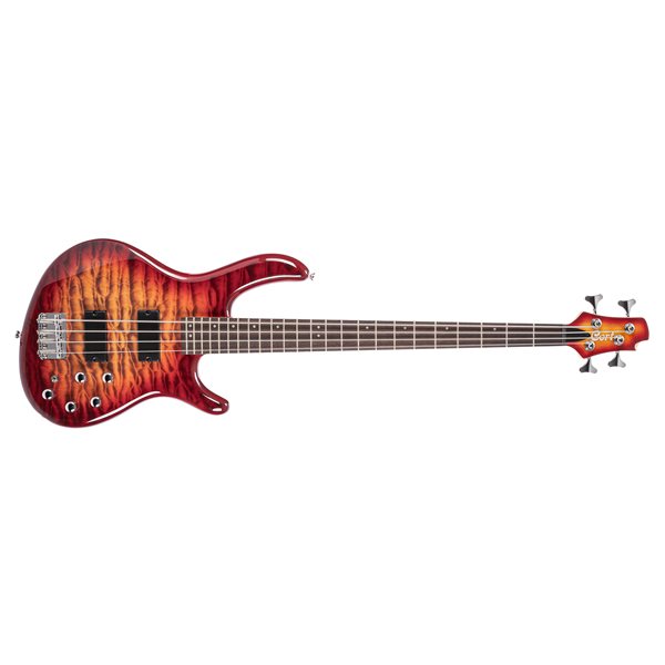 Cort ACTION-DLX-PLUS Electric Bass - Cherry Red Burst for Sale in