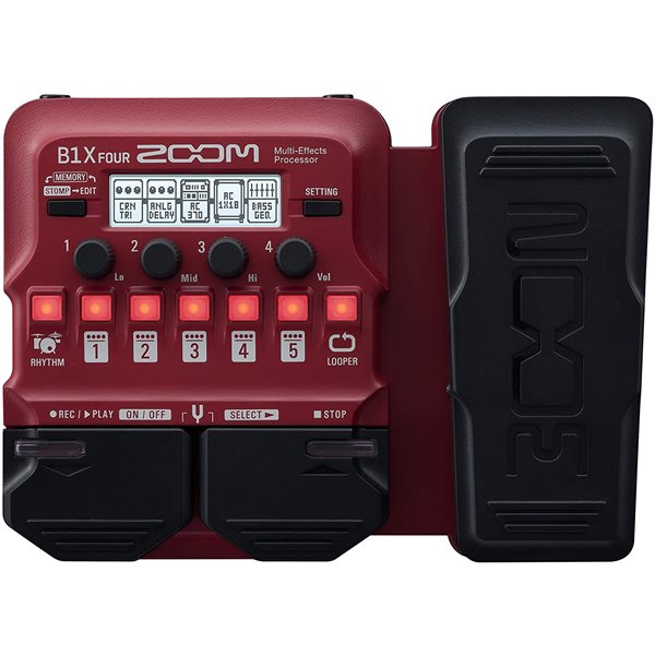 Zoom B1X FOUR Bass Multi-Fx w/expression pedal