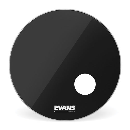 Evans EQ3 Smooth Black Resonant Head 22" - 5" Port Hole