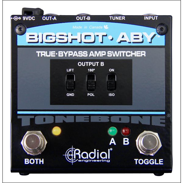 Radial BigShot ABY Switcher w/LEDs, True-Bypass