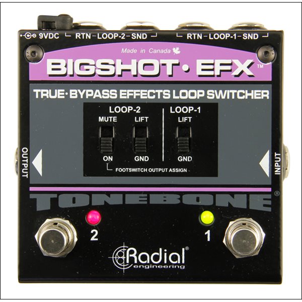 Radial BigShot Effects Loop Controller w/LEDs, True-Bypass