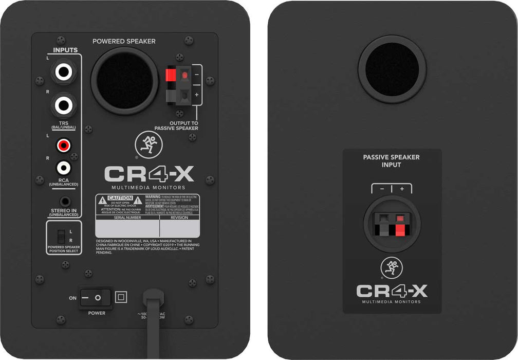 Mackie CR4-XBT - 4" Multimedia Monitors with Bluetooth