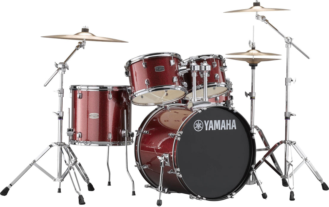 Yamaha Rydeen 5-Pcs Kit - 20/10/12/14/14 w/ Hardware & Cymbals - Burgundy Glitter