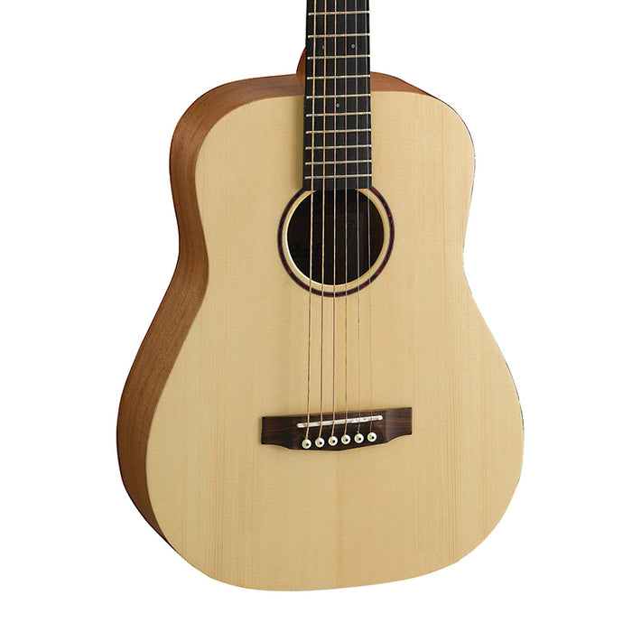Cort 3/4 Earth Mini Acoustic Guitar With Gig Bag - Open Pore Natural