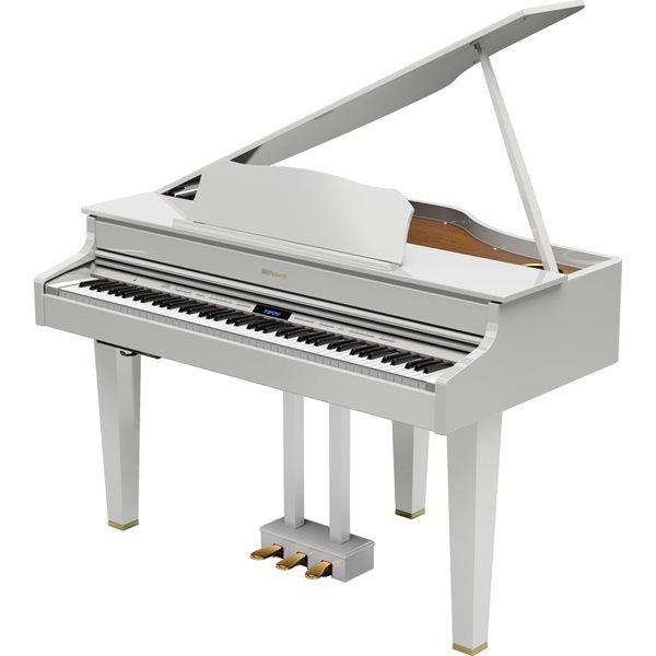 Roland GP607-PW-B Digital Grand Piano - Polished White w/Bench