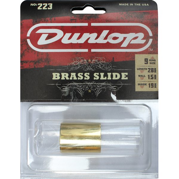 Dunlop Solid Brass Slide - Medium Knuckle