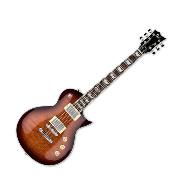 ESP LTD EC-256 - Flame Maple Dark Brown Sunburst for Sale in