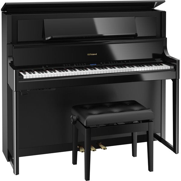Roland LX708-PEB Digital Piano - Polished Ebony w/ Bench