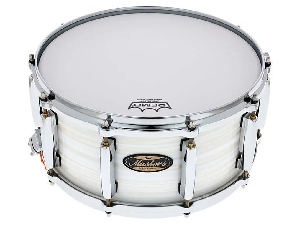 PEARL FREE FLOATING Brass 14 X 6.5 Snare Drum, Dual Throw Offs