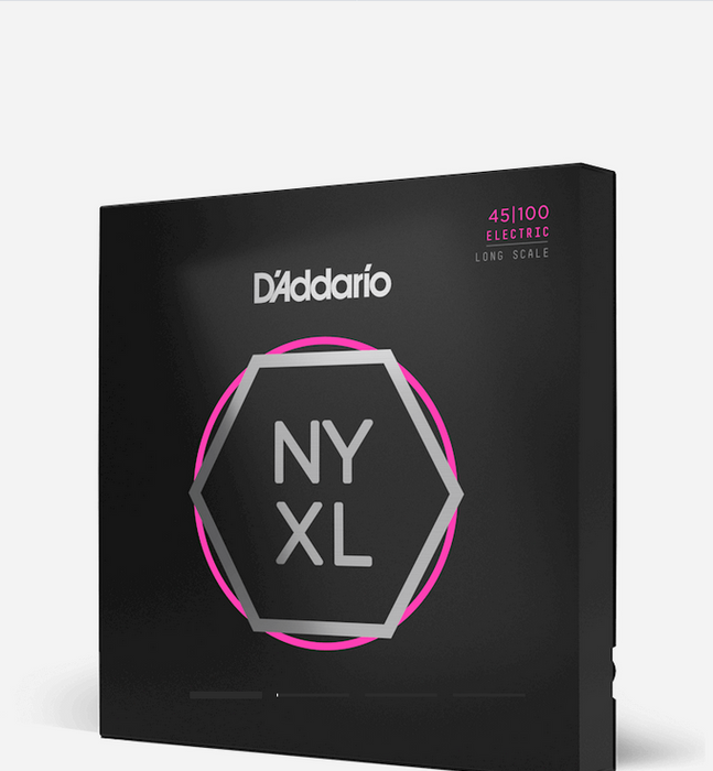 D'Addario NYXL 45-100 Bass Guitar Strings - Regular Light