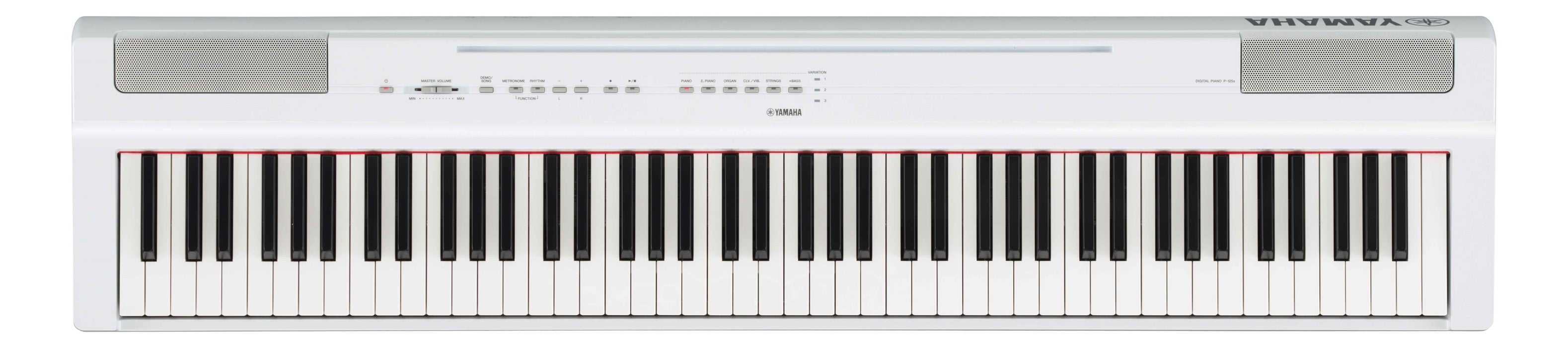 Yamaha P-125A Digital Piano - White