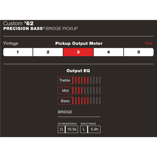 Fender Custom Shop '62 Precision Bass Pickup Set - Black