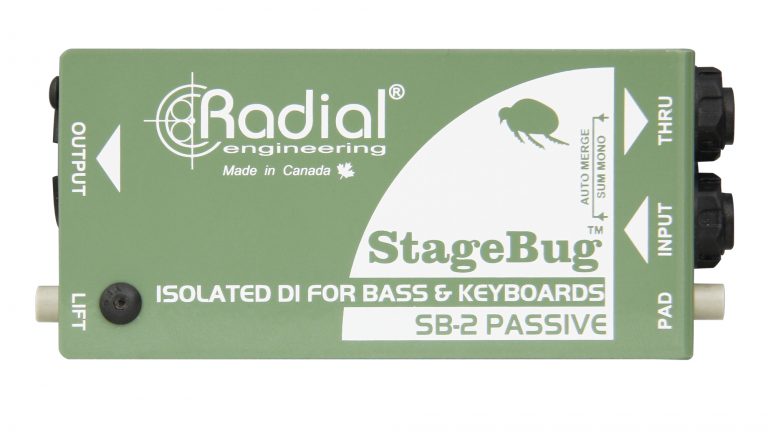 Radial SB-2 StageBug Compact Passive DI for Acoustic Guitar/Bass/Keyboard