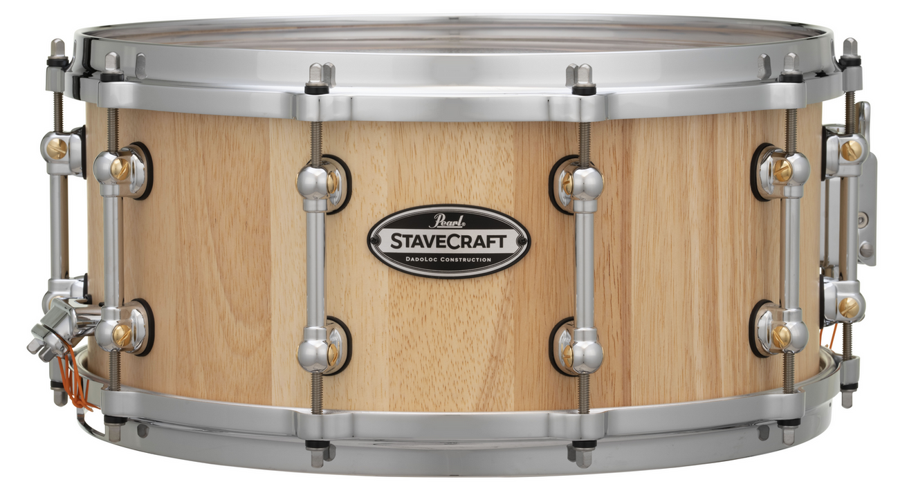 Pearl StaveCraft 14"x6.5" Thai Oak Snare - Hand-Rubbed Natural