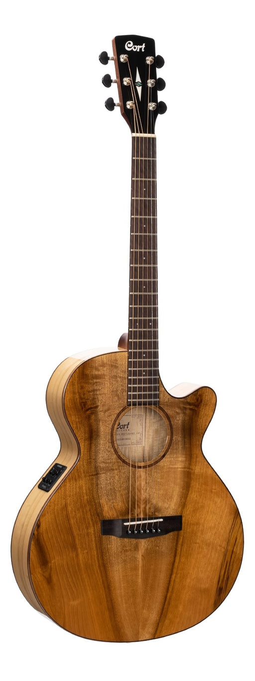 Cort SFX Myrtlewood Acoustic/Electric Guitar-Brown Gloss