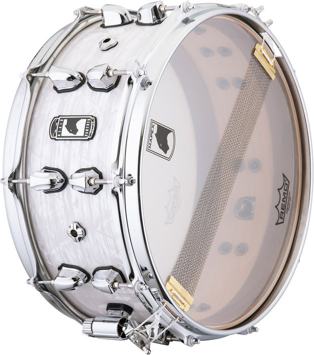 Mapex Black Panther Heritage 14"x6" Snare - White Strata
