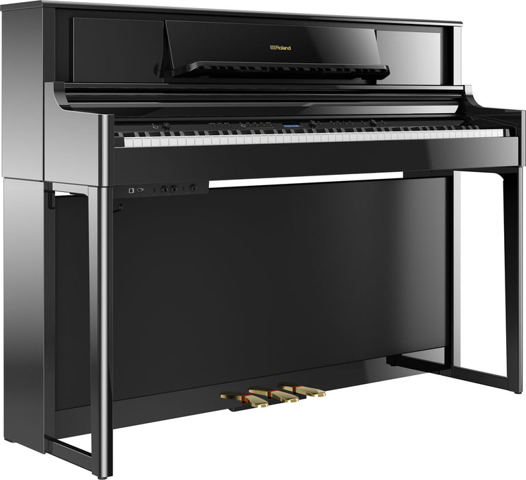 Roland LX705-PE-WSB Digital Piano - Polished Ebony w/ Stand and Bench