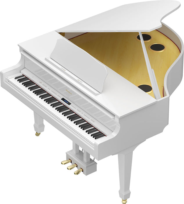 Roland GP609-PWB Digital Grand Piano - Polished White w/Bench
