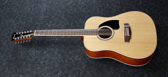 Ibanez  - 12-String Dreadnought Acoustic Guitar - Natural High Gloss