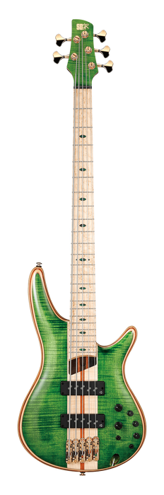 Ibanez SR5FMDX Premium 5-String Bass - Emerald Green Low Gloss