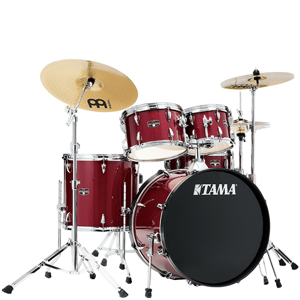 Tama Imperialstar 5-Pcs Kit - 22/10/12/16/14 w/ Cymbals & Hardware - Candy Apple Mist
