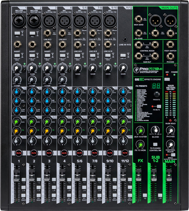 Mackie 12 Channel Professional Effects Mixer with USB.