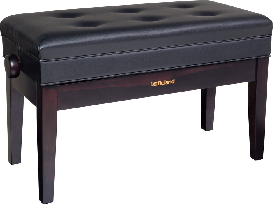 Roland RPB-D400RW Duet Piano Bench w/Storage Compartment - Dark Rosewood