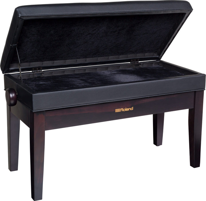 Roland RPB-D400RW Duet Piano Bench w/Storage Compartment - Dark Rosewood