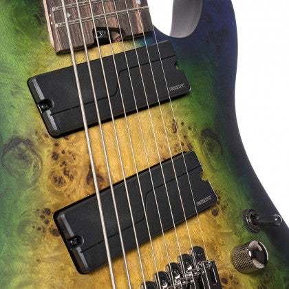 Cort KX Series 8-String Multi Scale Electric Guitar - Mariana Blue Burst